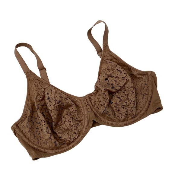 Chantelle Other - Chantelle 34DD taupe lace scoop unlined bra